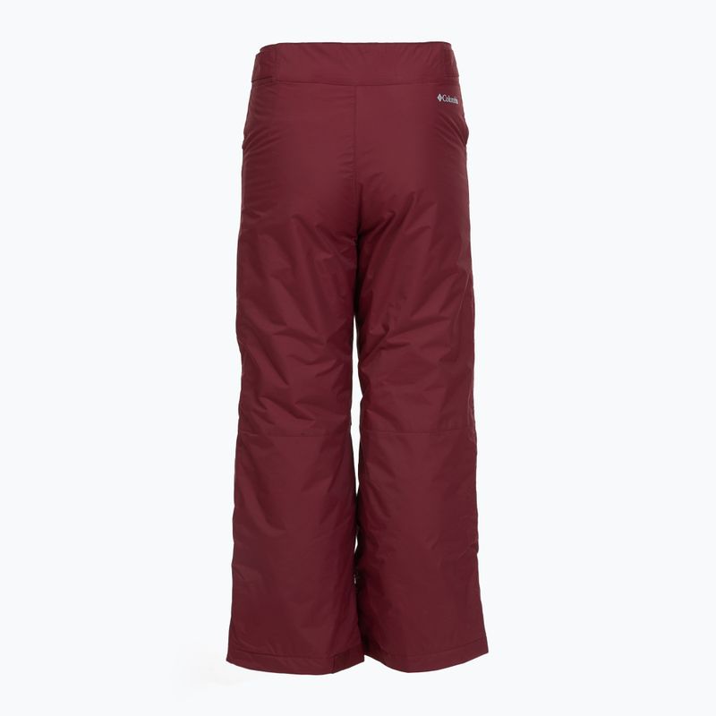 Pantaloni da sci per bambini Columbia Starchaser Peak III Rich Wine 2