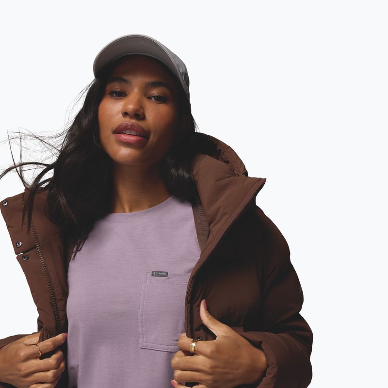Piumino da donna Columbia Amaze Puff Hooded tobacco 13