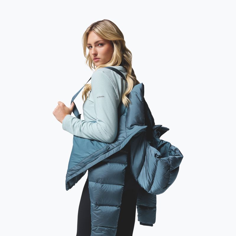 Piumino da donna Columbia Amaze Puff Hooded everblue high shine 11