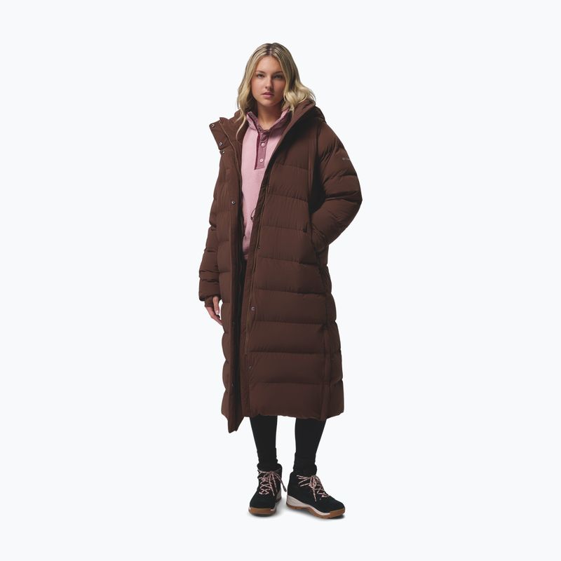 Piumino da donna Columbia Amaze Puff Long Hooded tobacco 2