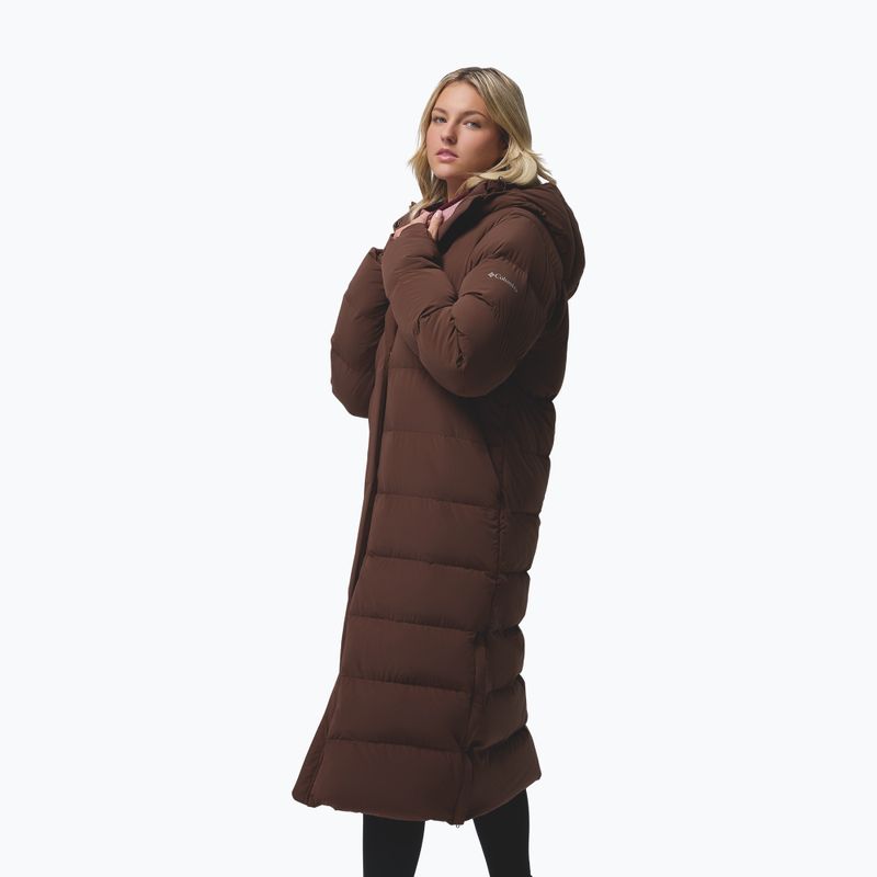 Piumino da donna Columbia Amaze Puff Long Hooded tobacco 5