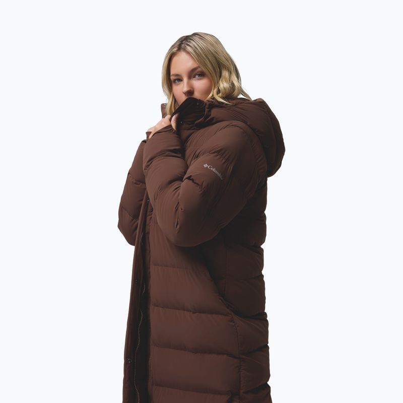 Piumino da donna Columbia Amaze Puff Long Hooded tobacco 6
