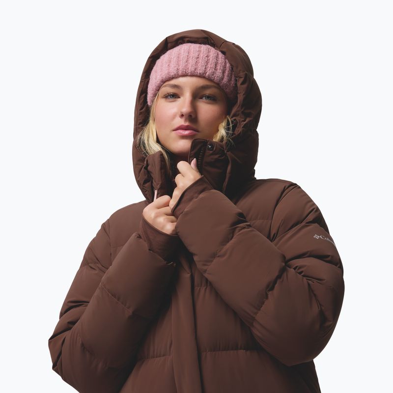 Piumino da donna Columbia Amaze Puff Long Hooded tobacco 8