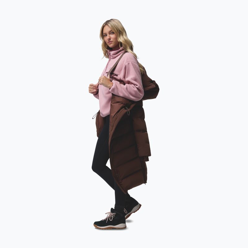 Piumino da donna Columbia Amaze Puff Long Hooded tobacco 19