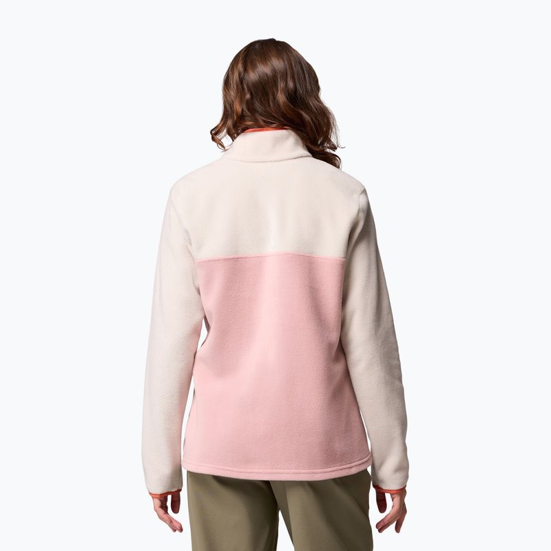 Felpa donna Columbia Benton Springs 1/2 Snap eraser pink/dark stone/tuscan 3