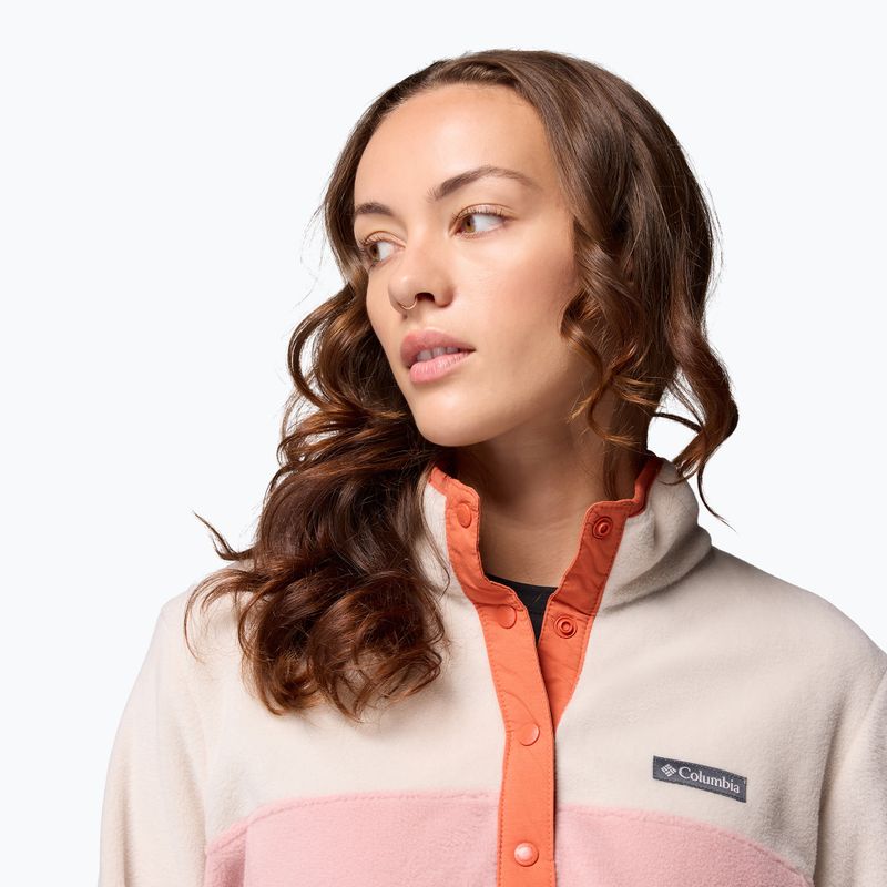Felpa donna Columbia Benton Springs 1/2 Snap eraser pink/dark stone/tuscan 5