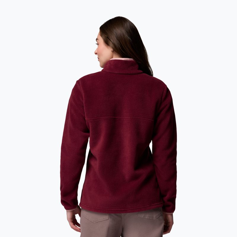 Felpa donna Columbia Benton Springs 1/2 Snap rich wine/eraser pink 3
