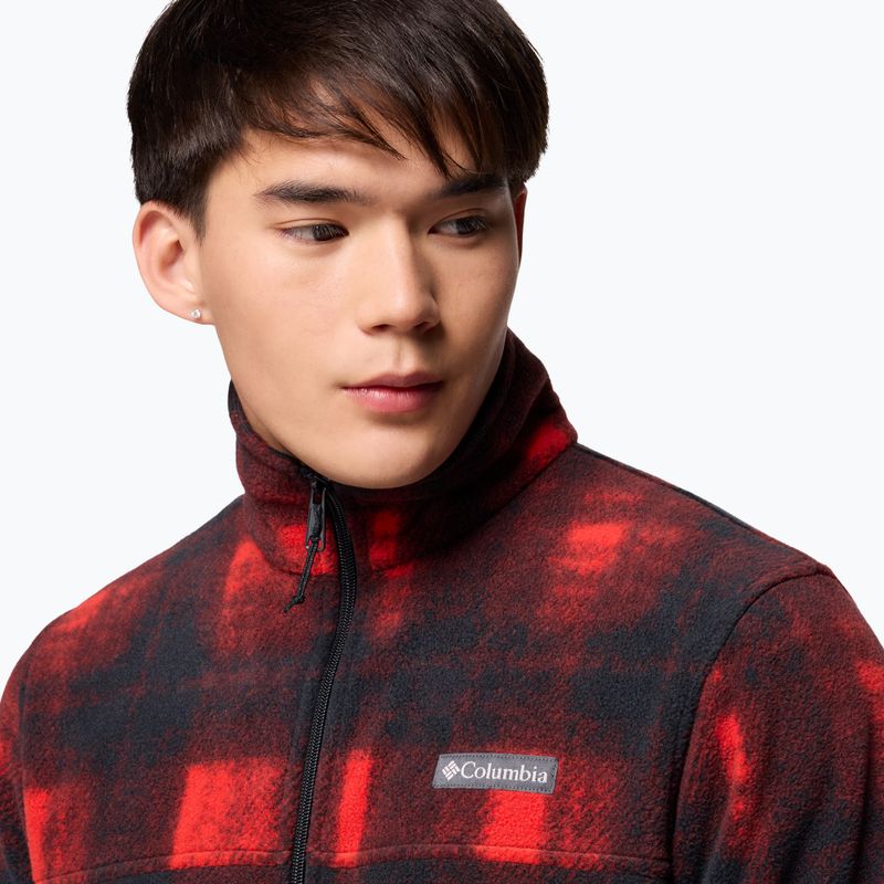Felpa uomo Columbia Steens Mountain Printed sail red omblur 6
