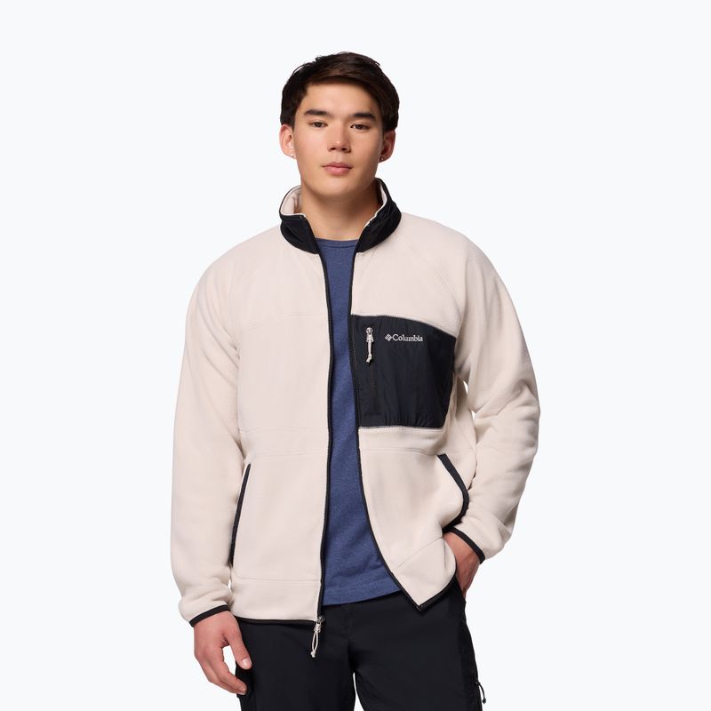 Felpa in pile da uomo Columbia Fast Trek Overlay Full Zip dark stone/black 4