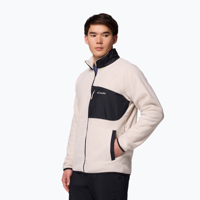 Felpa in pile da uomo Columbia Fast Trek Overlay Full Zip dark stone/black 5