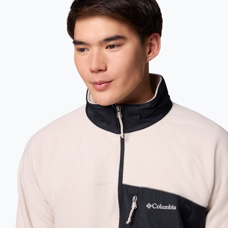 Felpa in pile da uomo Columbia Fast Trek Overlay Full Zip dark stone/black 6