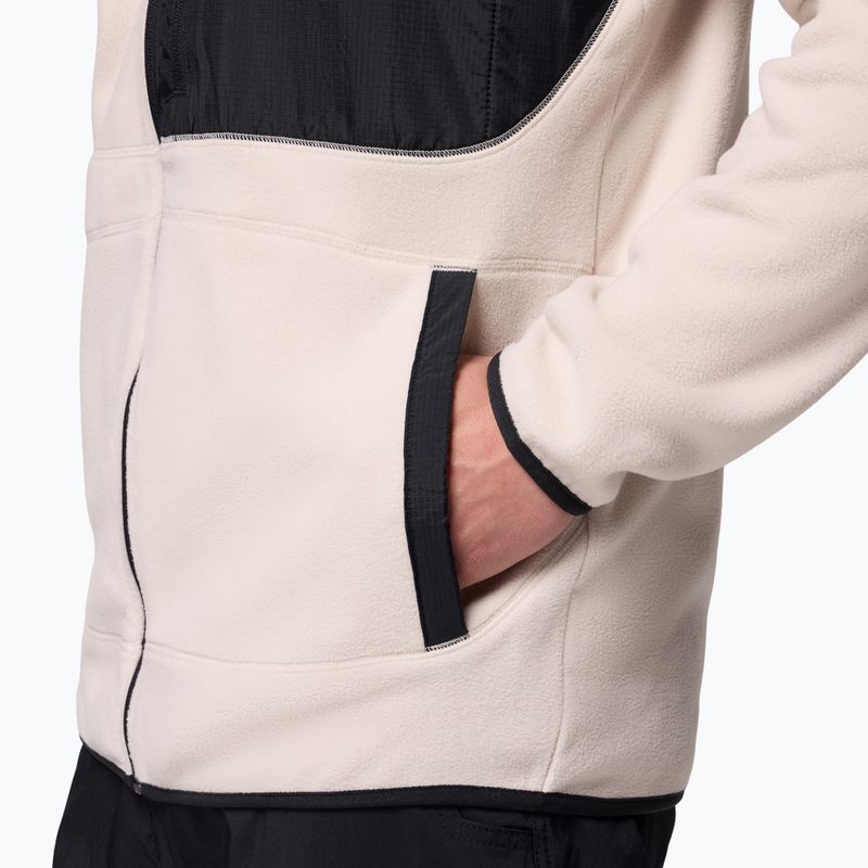 Felpa in pile da uomo Columbia Fast Trek Overlay Full Zip dark stone/black 7