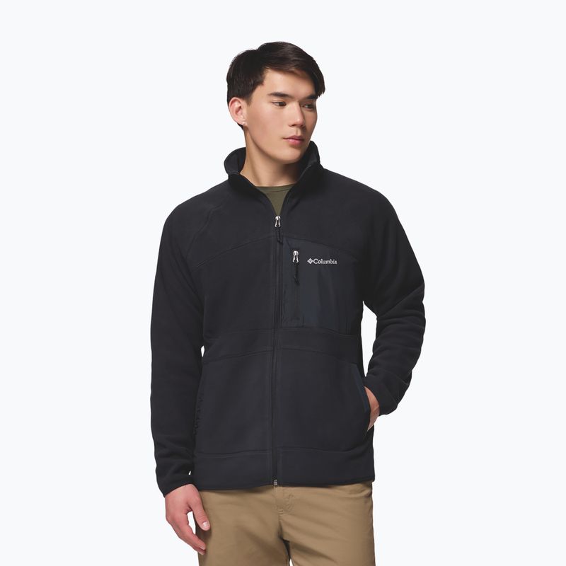 Felpa in pile da uomo Columbia Fast Trek Overlay Full Zip black 5