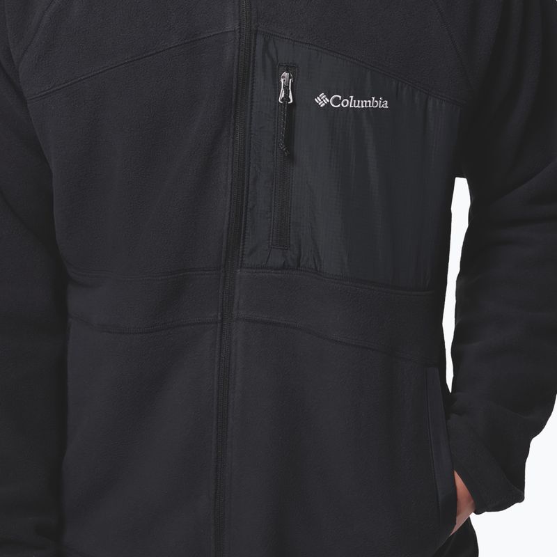 Felpa in pile da uomo Columbia Fast Trek Overlay Full Zip black 7