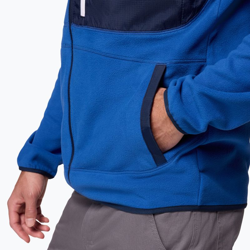 Felpa in pile da uomo Columbia Fast Trek Overlay Full Zip mt blue/coll navy 7