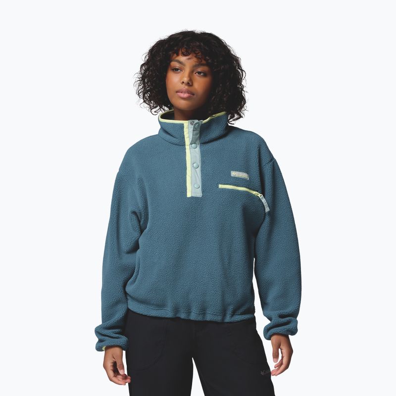 Pile da donna Columbia Helvetia II Cropped Half Snap Fleece everblue/crushed blue/citron haze