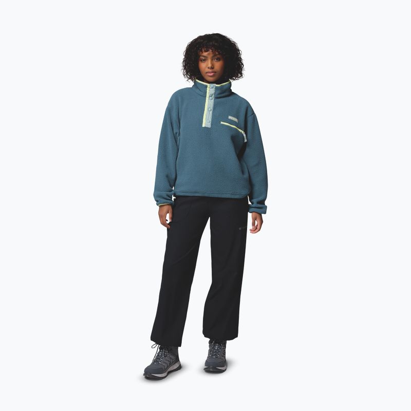 Pile da donna Columbia Helvetia II Cropped Half Snap Fleece everblue/crushed blue/citron haze 2