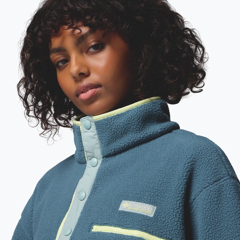 Pile da donna Columbia Helvetia II Cropped Half Snap Fleece everblue/crushed blue/citron haze 5