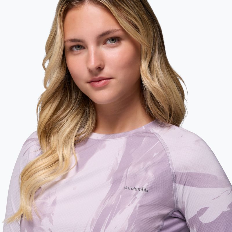 Maglia termica a manica lunga da donna Columbia Omni-Heat Infinity Knit shale purple snowflight tonal 5