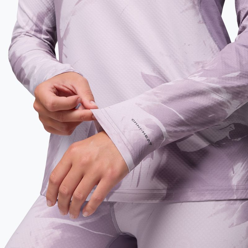 Maglia termica a manica lunga da donna Columbia Omni-Heat Infinity Knit shale purple snowflight tonal 6
