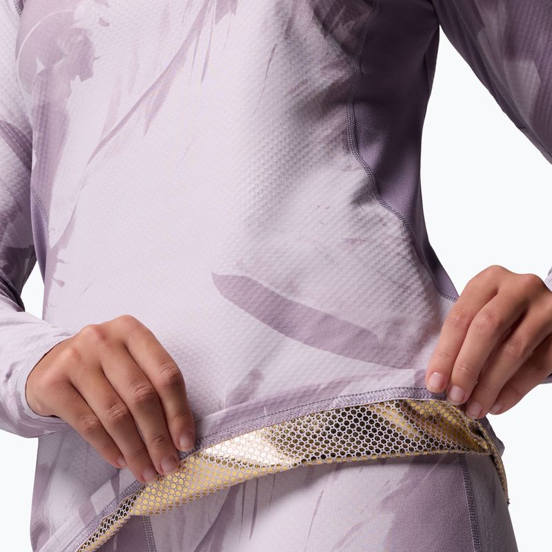 Maglia termica a manica lunga da donna Columbia Omni-Heat Infinity Knit shale purple snowflight tonal 7