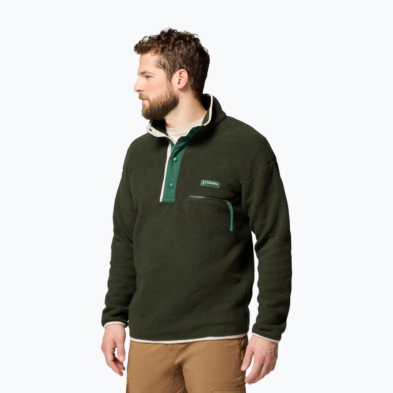Pile da uomo Columbia Helvetia II Half Snap Fleece Greenspace 4