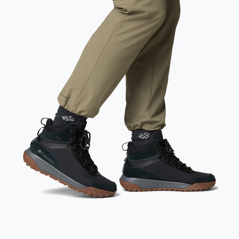 Scarpe da uomo Columbia Burnsider Waterproof black/city grey 8