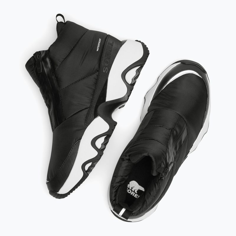 Stivali da neve Sorel Kinetic Impact Puffy Zip da donna nero/nero 8