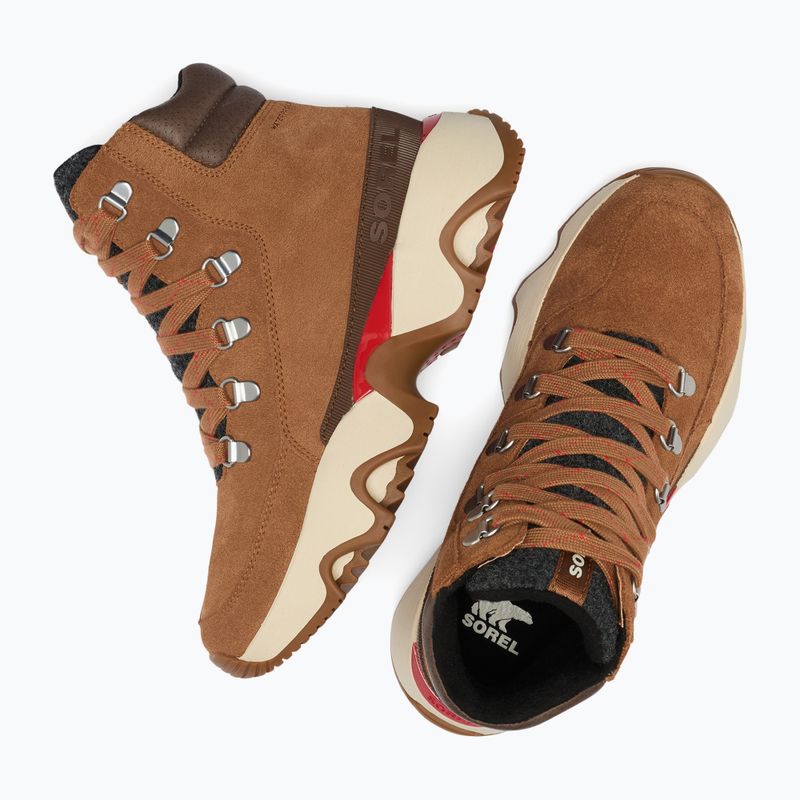 Stivali Sorel Kinetic Impact Conquest Plus da donna in velluto tan/tabacco 16