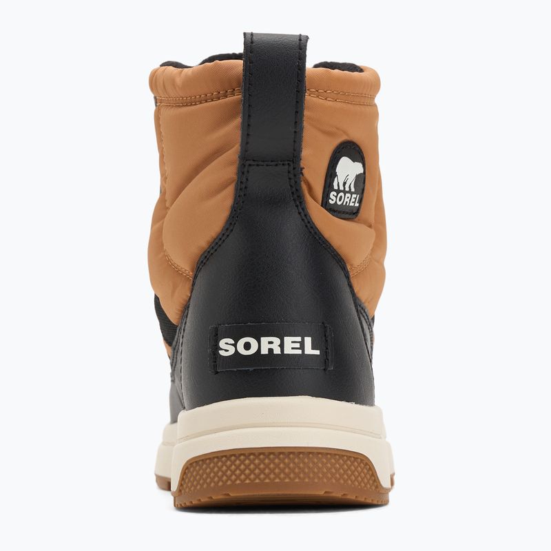 Sorel Youth Whitney Mid Wp 253 fulvo buff/nero stivali da neve 6