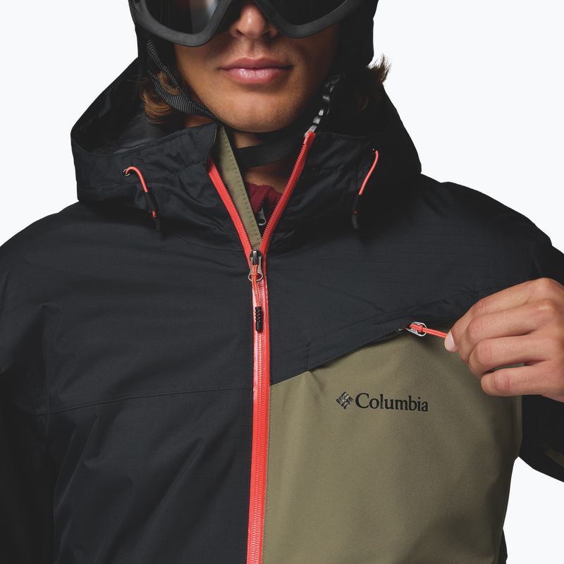 Giacca da sci uomo Columbia Iceberg Point II stone green/black 6