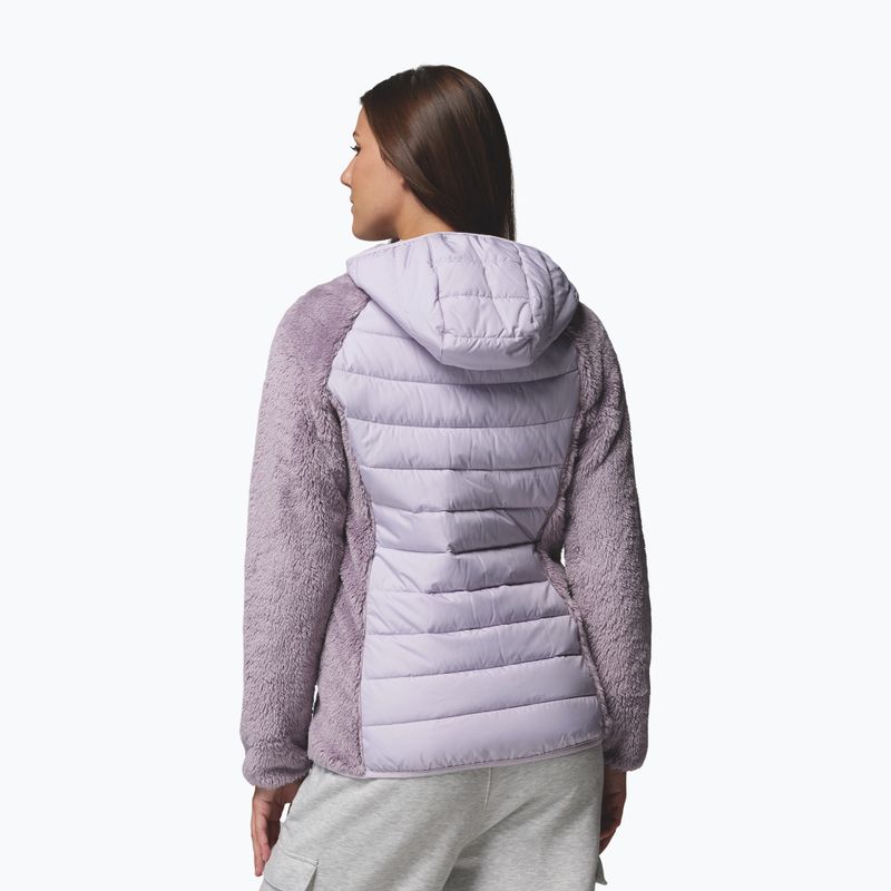 Giacca imbottita da donna Columbia Powder Lite II Sherpa Hybrid shale purple/lavender pearl 3
