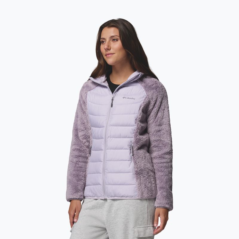 Giacca imbottita da donna Columbia Powder Lite II Sherpa Hybrid shale purple/lavender pearl 4