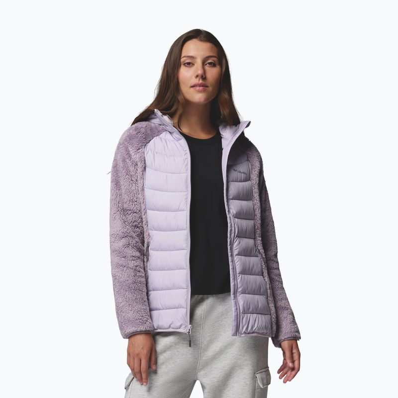 Giacca ibrida da donna Columbia Powder Lite II Sherpa Hybrid shale purple/lavender pearl 5