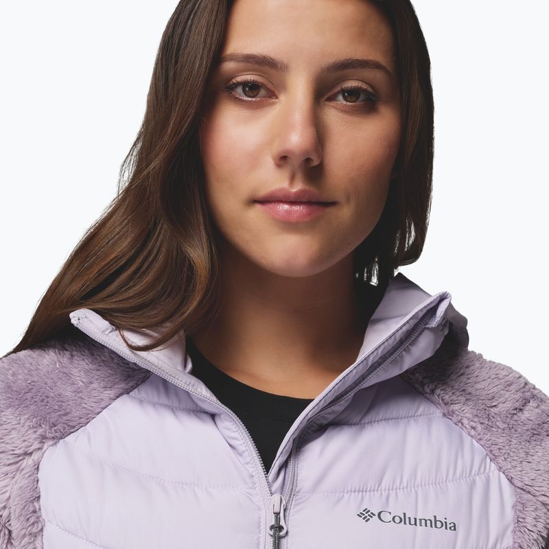 Giacca imbottita da donna Columbia Powder Lite II Sherpa Hybrid shale purple/lavender pearl 6