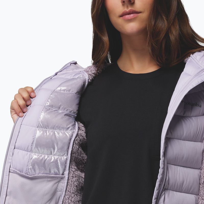 Giacca imbottita da donna Columbia Powder Lite II Sherpa Hybrid shale purple/lavender pearl 7