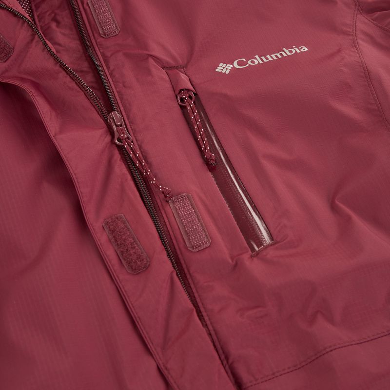 Giacca impermeabile da donna Columbia Pouring Adventure III rich wine 14
