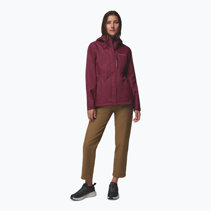 Giacca impermeabile da donna Columbia Pouring Adventure III rich wine 2