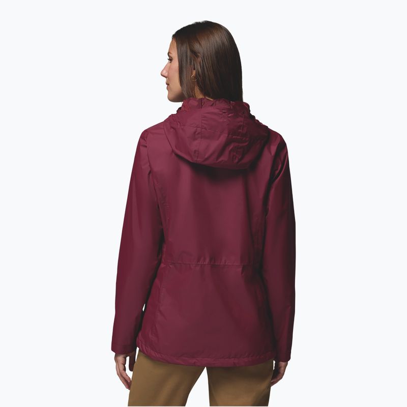 Giacca impermeabile da donna Columbia Pouring Adventure III rich wine 3