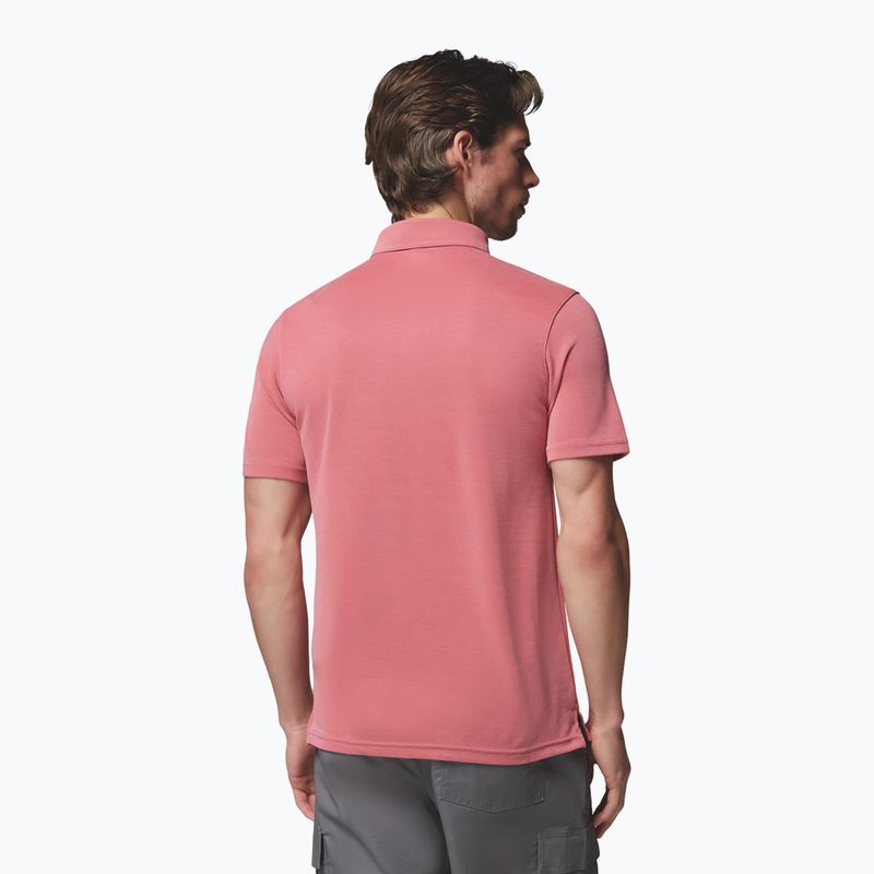 Maglietta da uomo Columbia Nelson Point Polo washed red 3