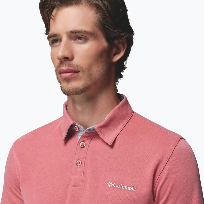 Maglietta da uomo Columbia Nelson Point Polo washed red 5