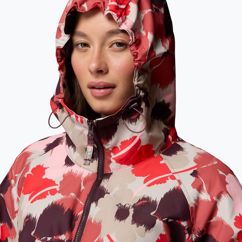 Giacca antivento da donna Columbia Spire Valley Printed Windbreaker washed red ikatbloom print/moonvista 6