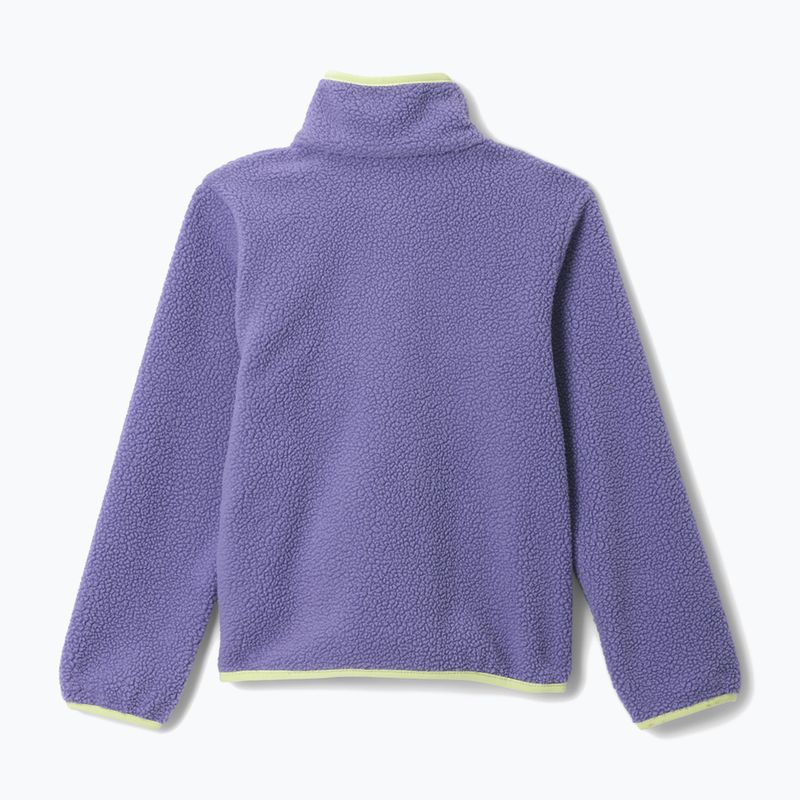 Felpa in pile per bambini Columbia Halvetia II Half Snap Fleece stormwatch/lavender pearl 2