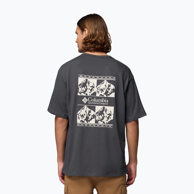 Maglietta da uomo Columbia CSC Heavyweight Iconic Tee shark/repeated peaks 3