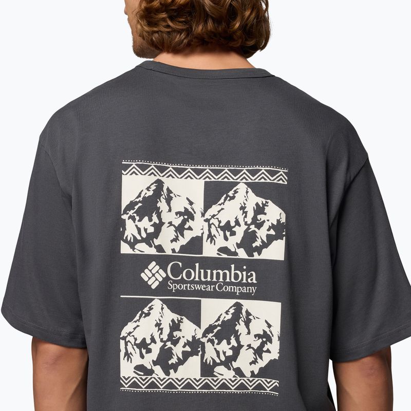 Maglietta da uomo Columbia CSC Heavyweight Iconic Tee shark/repeated peaks 6