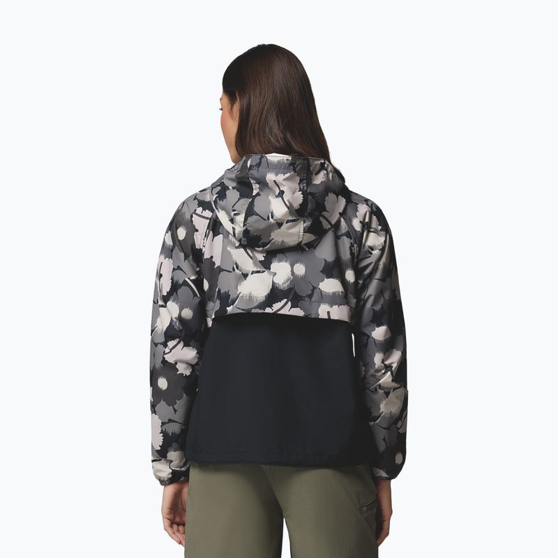 Giacca antivento da donna Columbia Spire Valley Printed Windbreaker black ikatbloom print/black 3