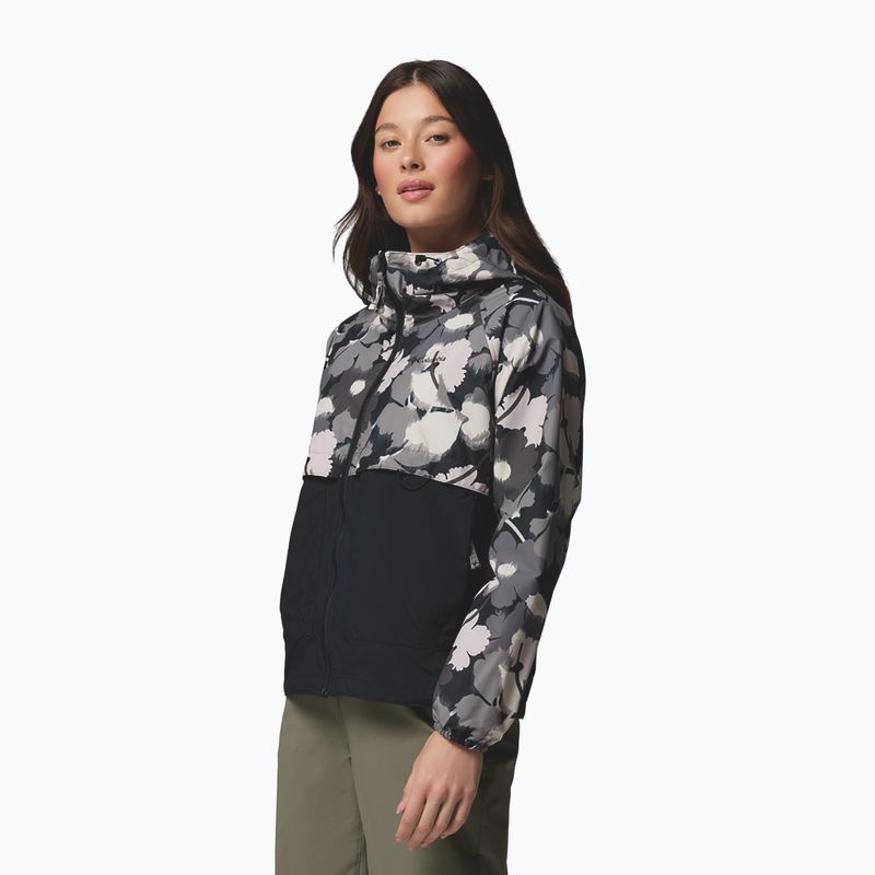 Giacca antivento da donna Columbia Spire Valley Printed Windbreaker black ikatbloom print/black 4