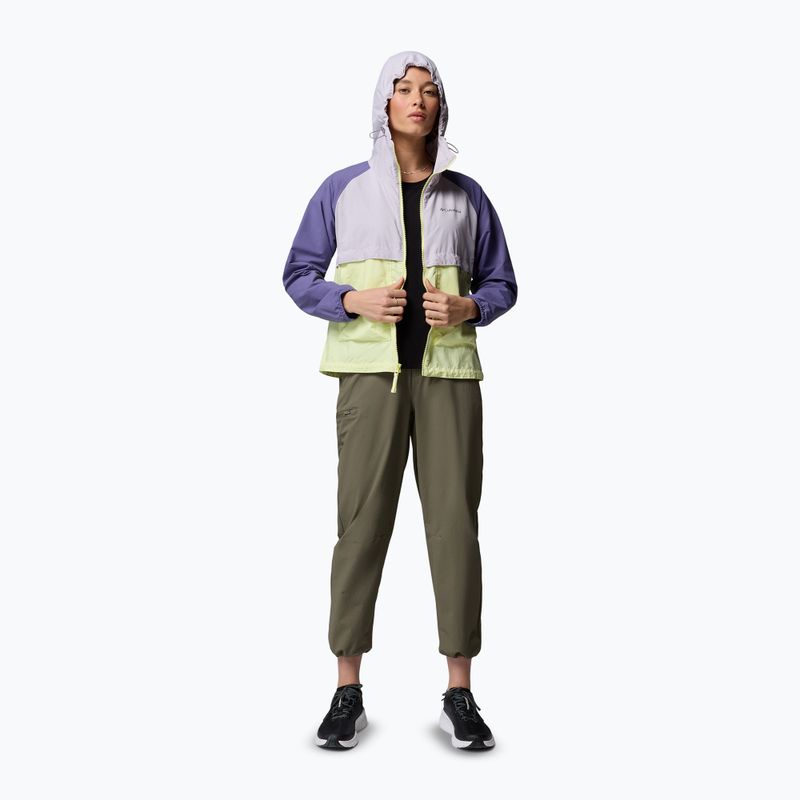 Giacca antivento da donna Columbia Spire Valley Windbreaker citron haze/lavender pearl/stormwatch 2