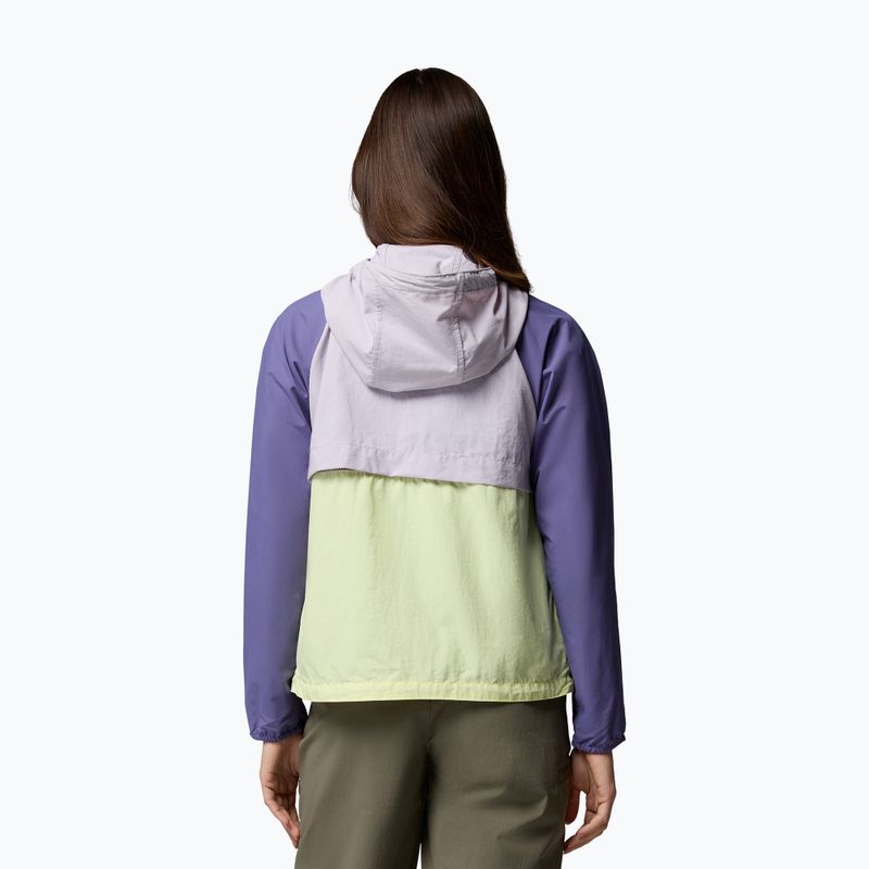Giacca antivento da donna Columbia Spire Valley Windbreaker citron haze/lavender pearl/stormwatch 3
