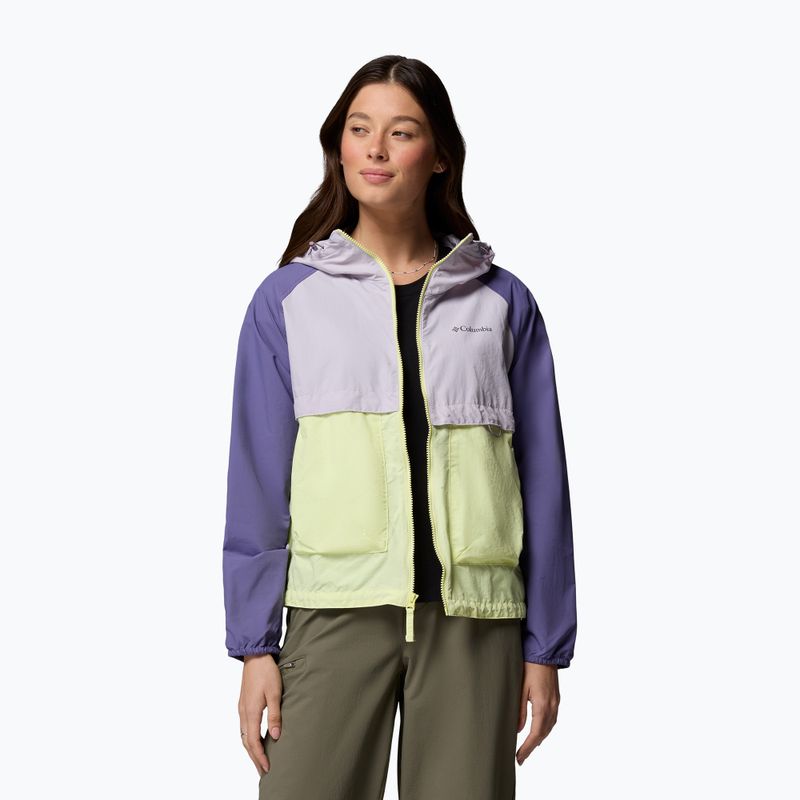 Giacca antivento da donna Columbia Spire Valley Windbreaker citron haze/lavender pearl/stormwatch 5